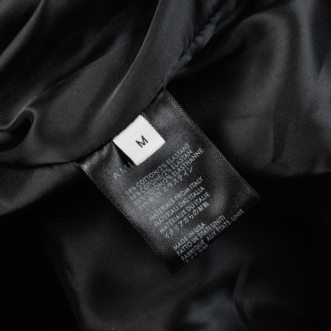 AMIRI Logo-Appliquéd Leather Bomber Jacket AMIRI