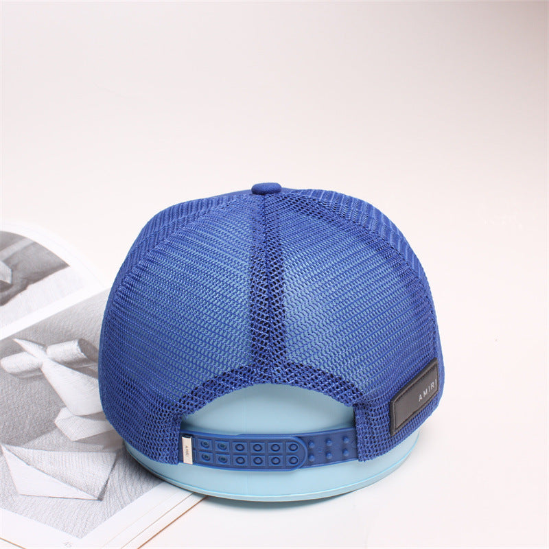 AMIRI Logo Baseball Caps Blue AMIRI