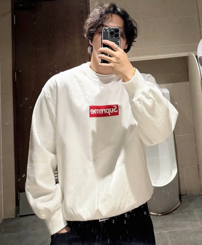Supreme Washed Box Logo SS 25 Sweatshirt