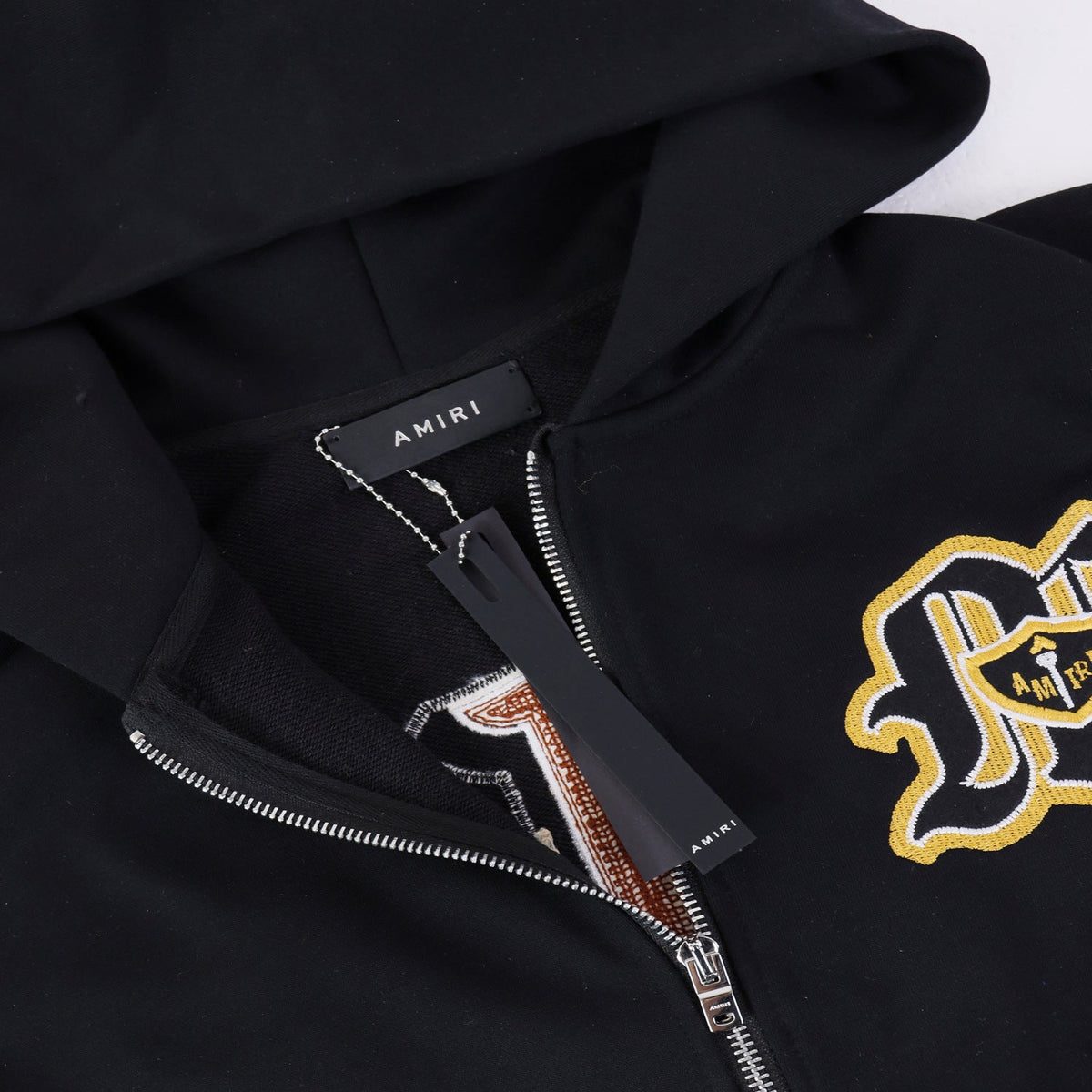 AMIRI Varsity Patch zip-fastening hoodie