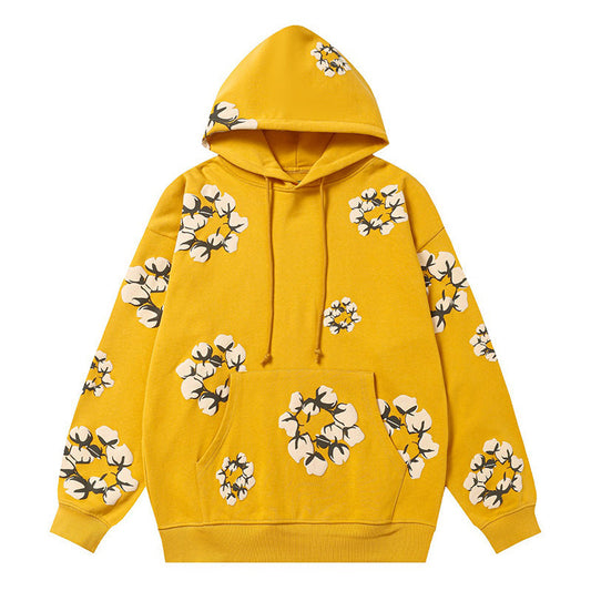 Denim Tears Kapok Pattern Printed Hoodie DENIM TEARS