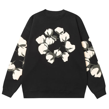 Denim Tears Kapok Pattern Printed Sweatshirts DENIM TEARS