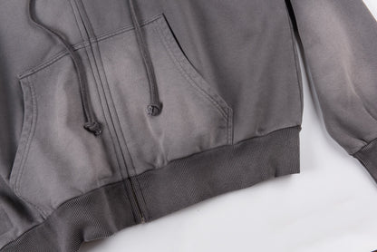 Hellstar HS Logo Zip Up Hoodie Black