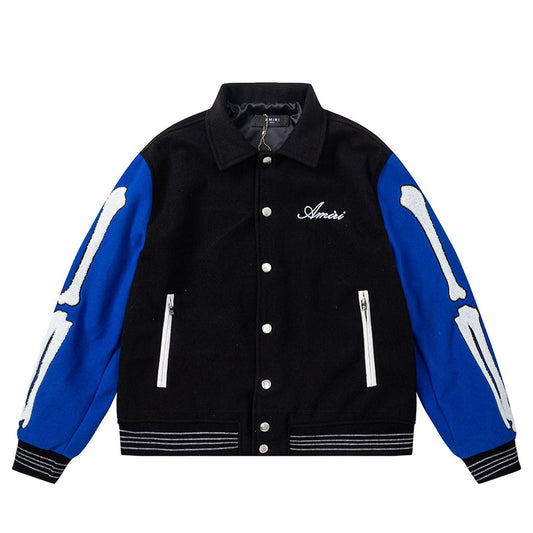 AMIRI bone embroidered baseball jacket AMIRI