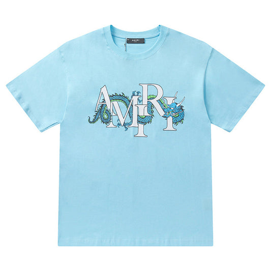 AMIRI Men's Blue Cny Dragon T-Shirt AMIRI