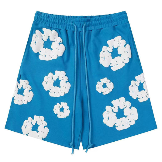 Denim Tears The Cotton Wreath Shorts Blue DENIM TEARS