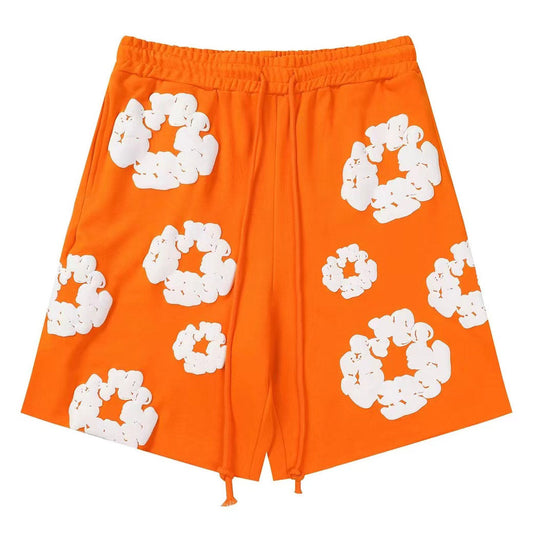 Denim Tears The Cotton Wreath Shorts Orange DENIM TEARS