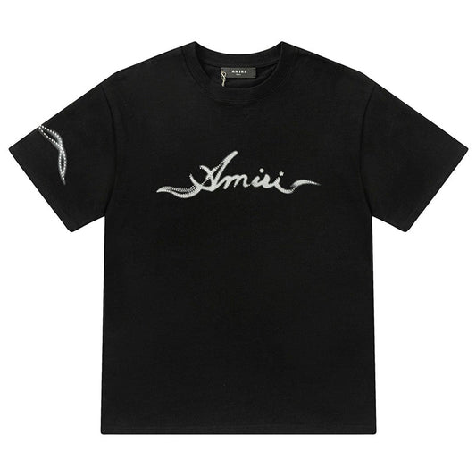 Amiri Smoke Embellished Crewneck T-Shirt AMIRI