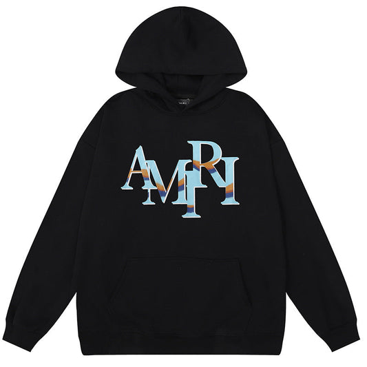 AMIRl Street Style Long Sleeves Plain Cotton Logo Hoodies AMIRI