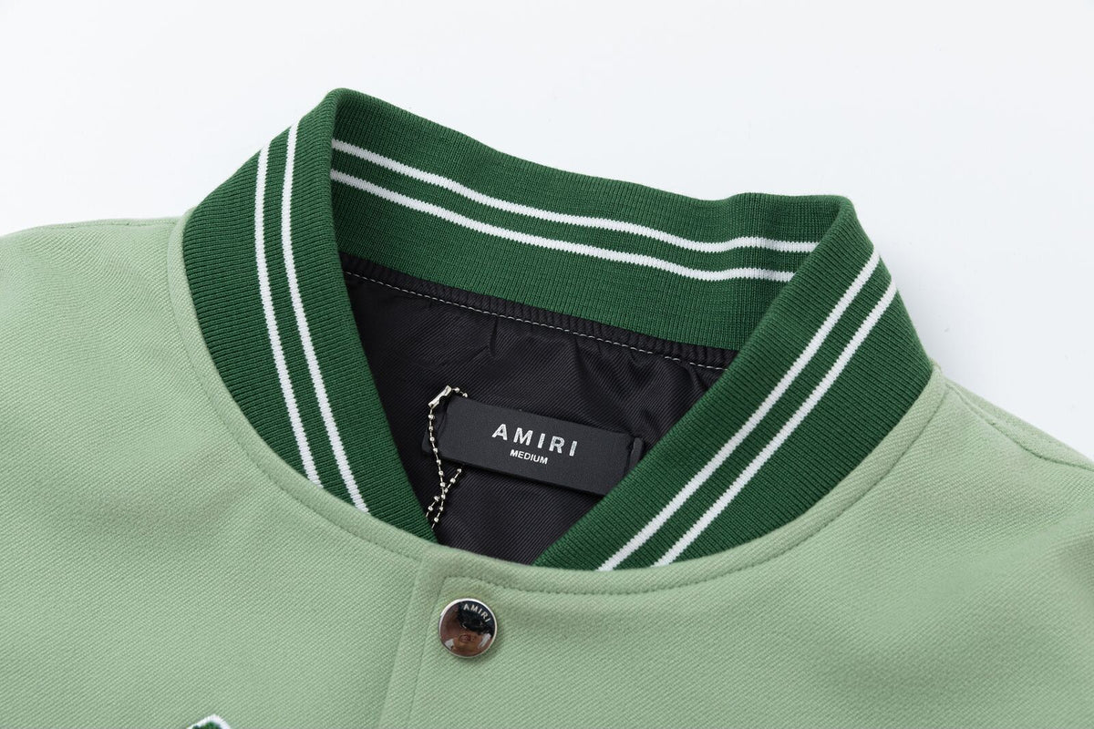 AMIRI Angel Branded Woven Varsity Jacket AMIRI