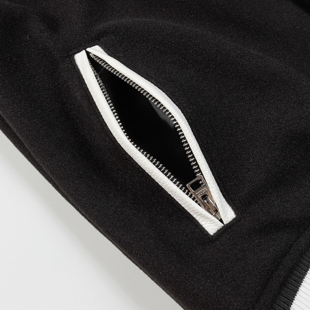 AMIRI Logo-Appliquéd Leather Bomber Jacket AMIRI