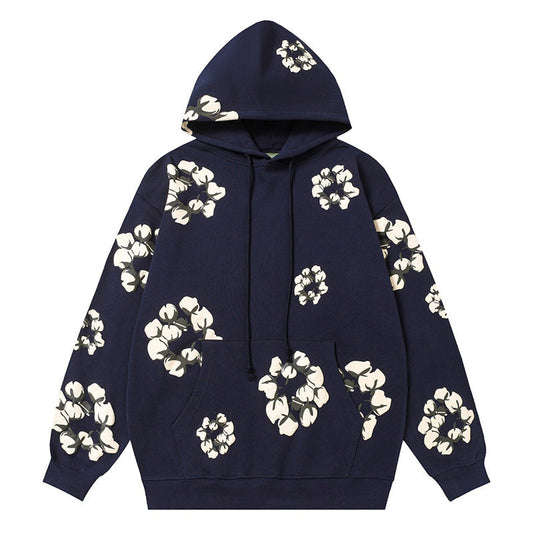 Denim Tears Kapok Pattern Printed Hoodie DENIM TEARS