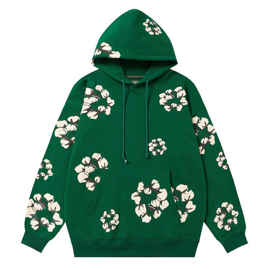 Denim Tears Kapok Pattern Printed Hoodie DENIM TEARS