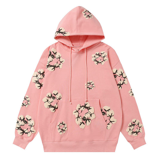 Denim Tears Kapok Pattern Printed Hoodie DENIM TEARS