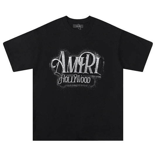 AMIRI Logo crystal-embellished cotton T-shirt AMIRI