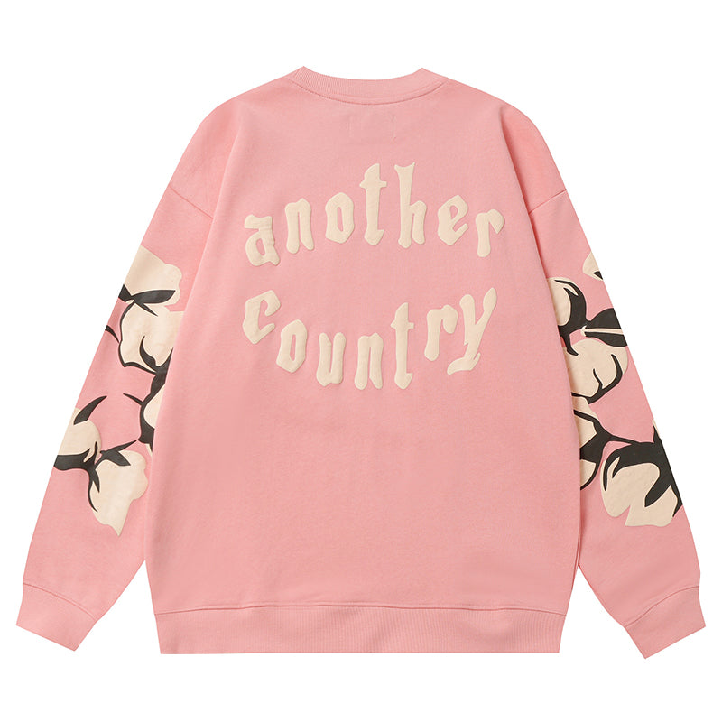 Denim Tears Kapok Pattern Printed Sweatshirts DENIM TEARS