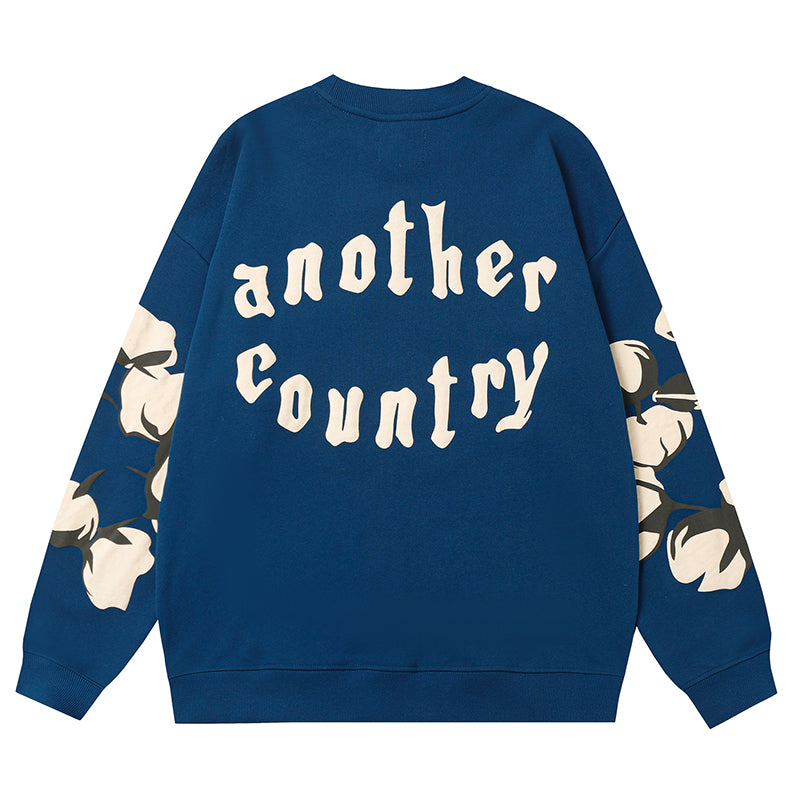 Denim Tears Kapok Pattern Printed Sweatshirts DENIM TEARS