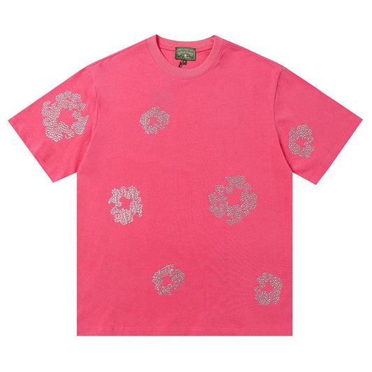 Denim Tears Cashmere Swarovski Cotton Wreath T-Shirts DENIM TEARS