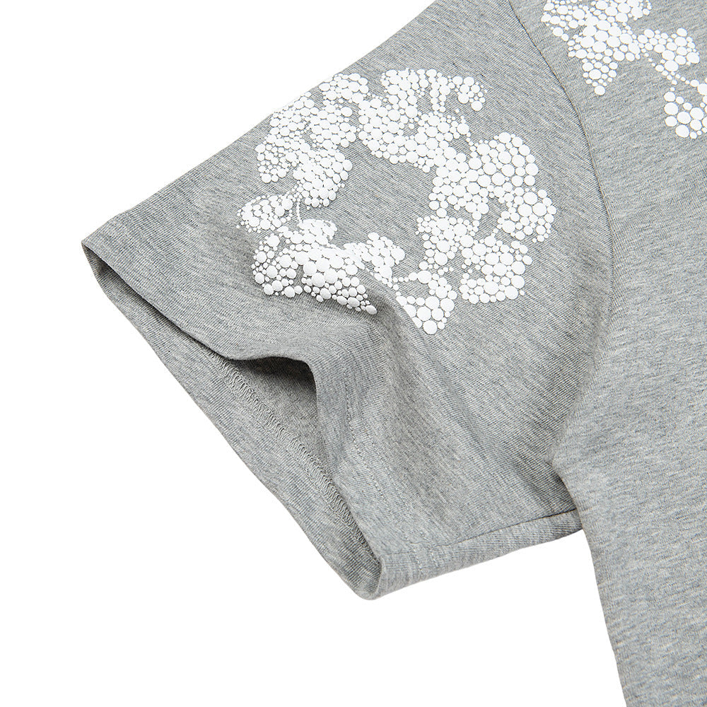 Denim Tears Crystal Patch Cotton logo Design T-Shirts DENIM TEARS