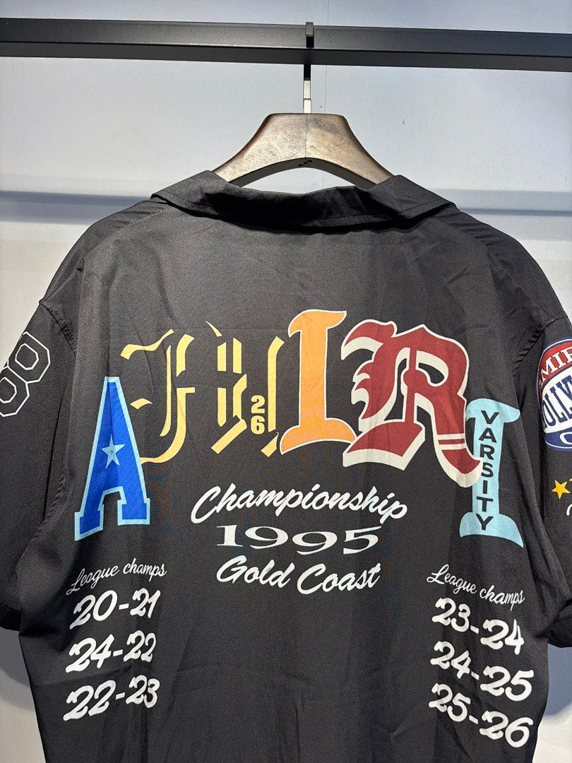 AMIRI VARSITY PATCH CAMP SHIRT SETS