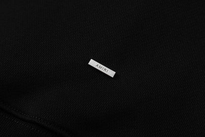 AMIRI logo detail zip up hoodie