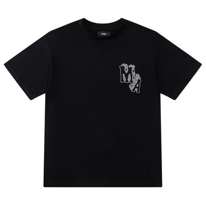 AMIRI crystal-embellished logo-print T-shirt