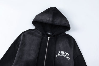 AMIRI Hollywood Zip Hoodie Black