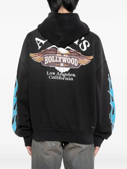 AMIRI MA flames zip hoodie