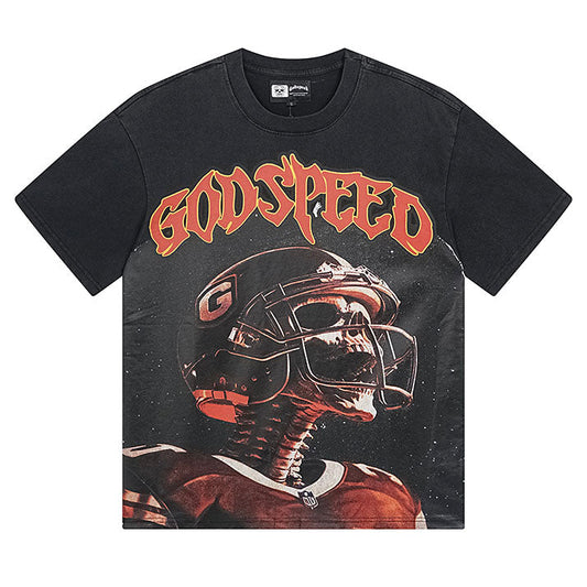 GODSPEED Skeleton Baseball Player T-shirt Godspeed