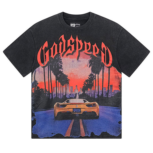 GODSPEED Racing Car T-shirt Godspeed