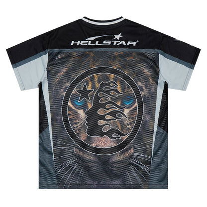 Hellstar Panther Print Mesh Jersey
