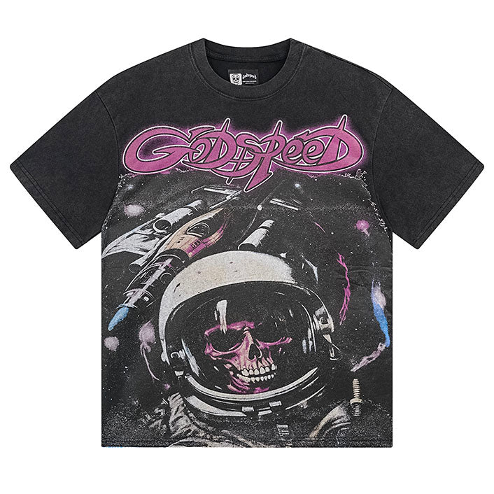 GODSPEED Skeleton Astronaut T-shirt Godspeed