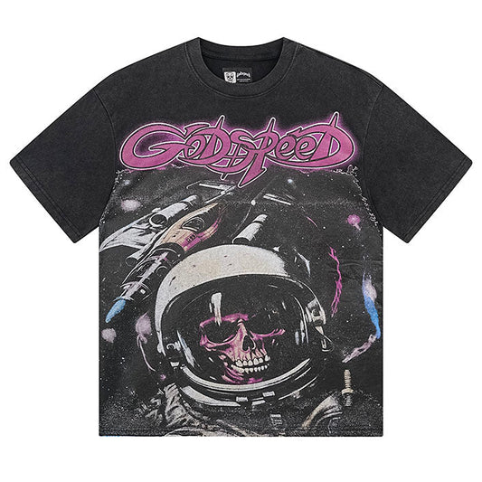 GODSPEED Skeleton Astronaut T-shirt Godspeed