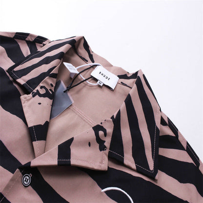 Rhude Zebra Silk Shirts RHUDE