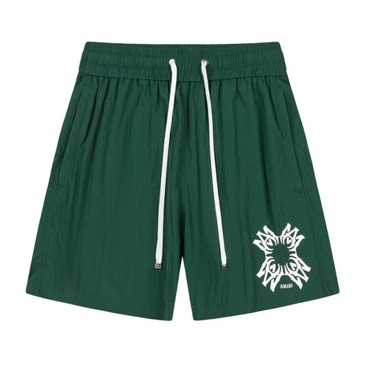 AMIRI Straight-Leg Mid-Length Logo-Print Swim Shorts AMIRI