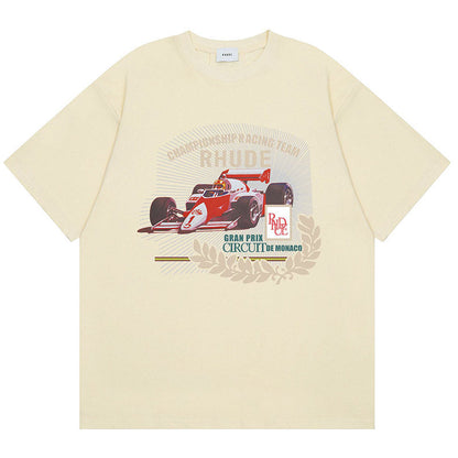 RHUDE Racing graphic print T-Shirts RHUDE
