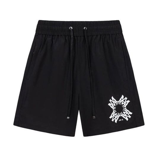 AMIRI Straight-Leg Mid-Length Logo-Print Swim Shorts AMIRI