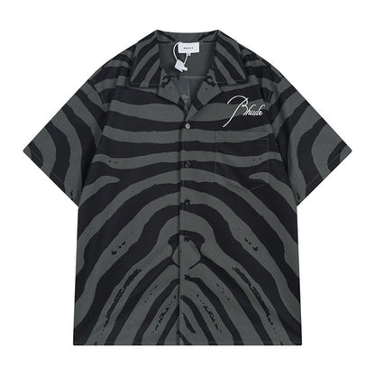Rhude Zebra Silk Shirts RHUDE