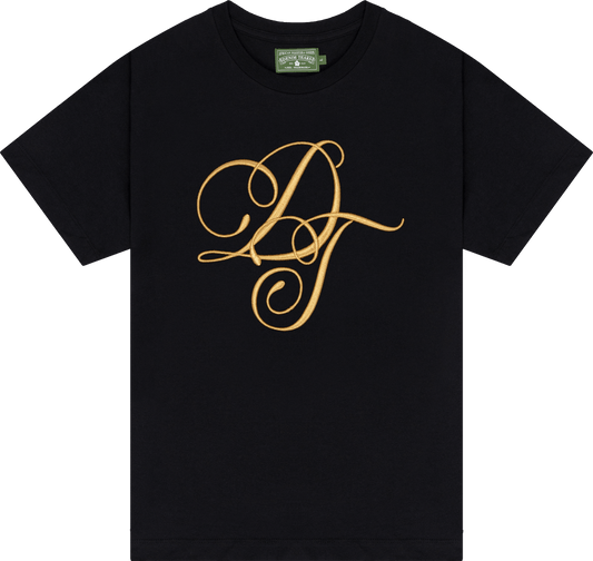 Denim Tears Metallic Gold Script Tee DENIM TEARS