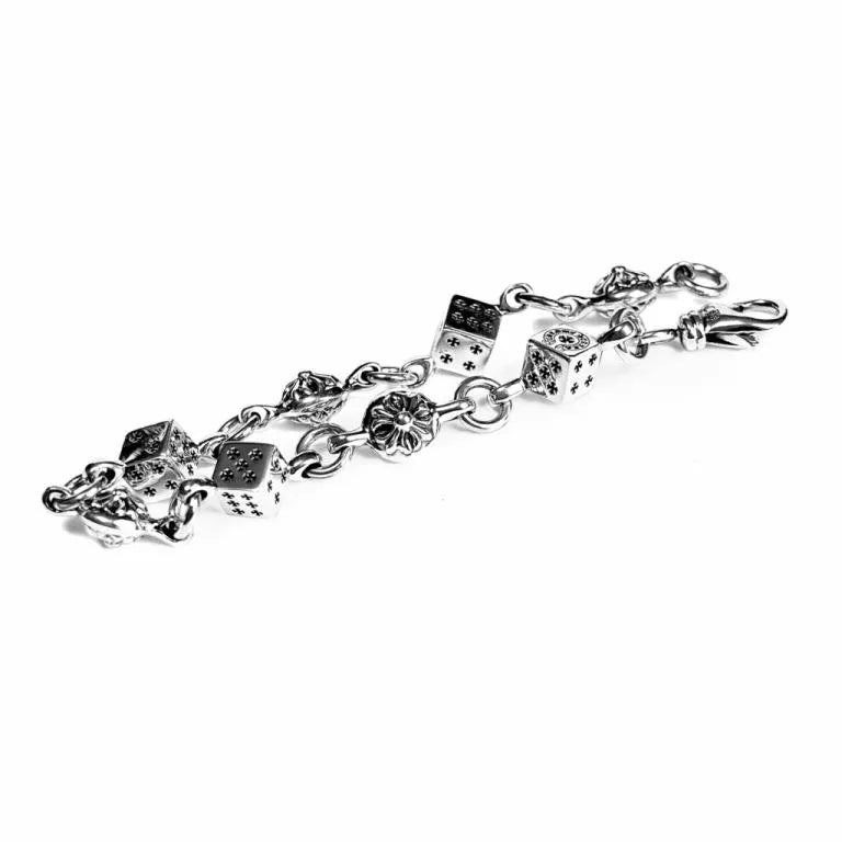DICE AND CROSSBALL BRACELET 4 CH-Chrome Hearts