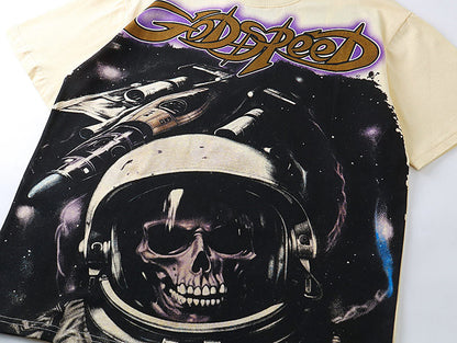 GODSPEED Skeleton Astronaut T-shirt Godspeed