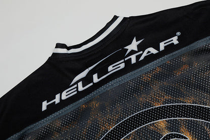 Hellstar Panther Print Mesh Jersey